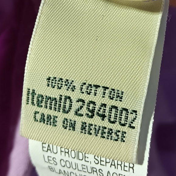 L.L. Bean EUC Women's Half Button Down Shirt, Large, 2 Pockets, 3/4 Tab Sleeve - Picture 7 of 10